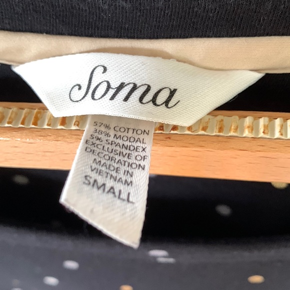 Soma Intimates Cotton Blend Nightgown Polka Dot - Picture 3 of 5